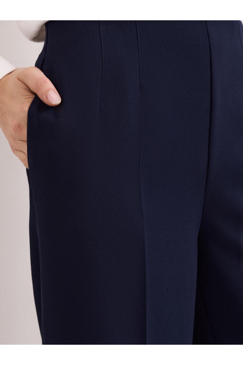 Aubrie Tailored Wide Leg Trouser, Alternate, color, Navy