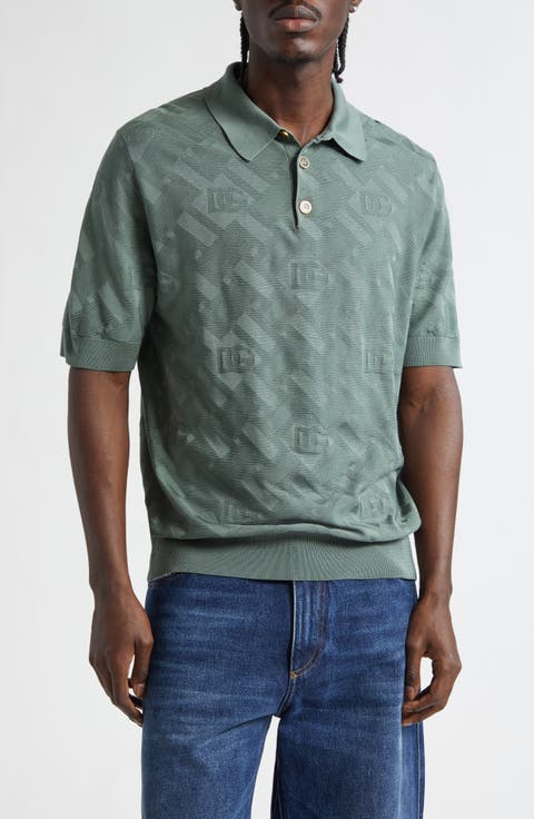 Jacquard Silk Polo
