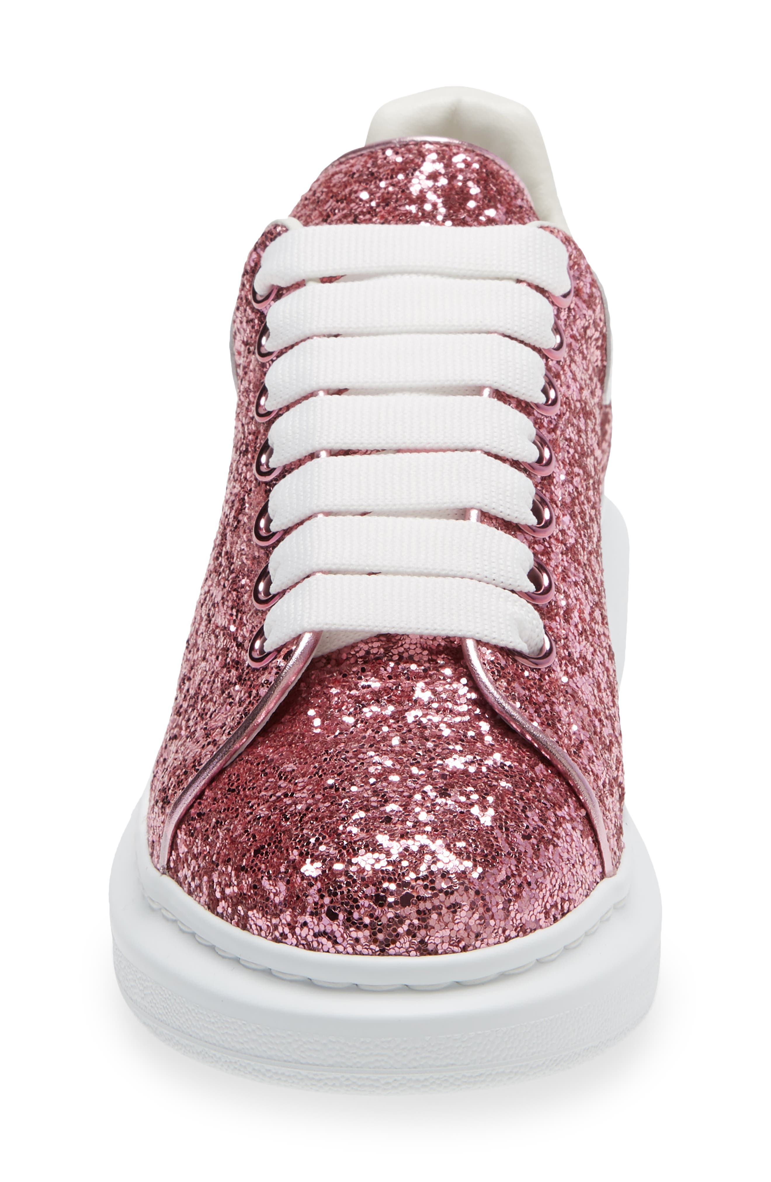 McQueen Alexander McQueen Glitter Oversize Platform Sneaker, Alternate, color, 