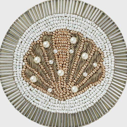 Joanna Buchanan Hand Beaded Coasters In Multi