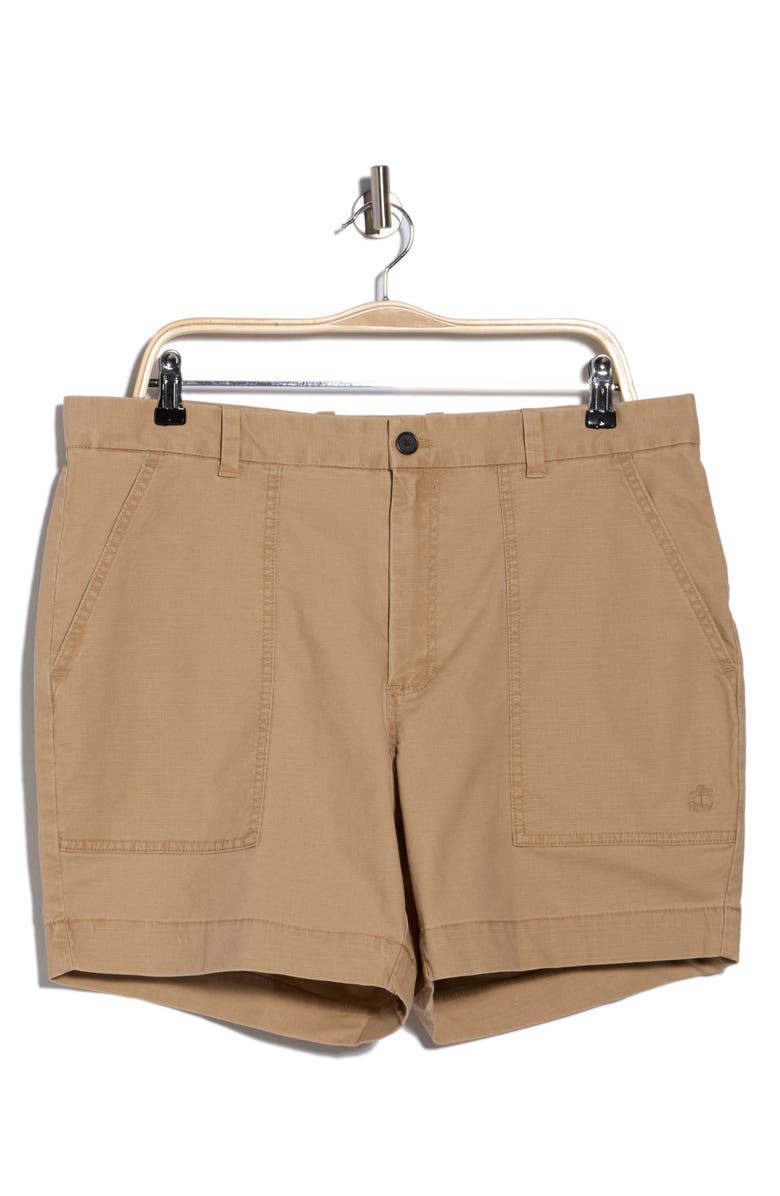 Brooks Brothers Stretch Cotton Shorts, Main, color, Tannin