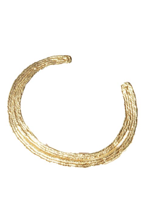 Vija Cuff Bracelet - 14K Gold Plate