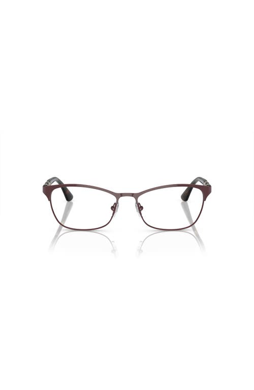 Vogue Eyewear 52mm Cat Eye Optical Glasses In Brown