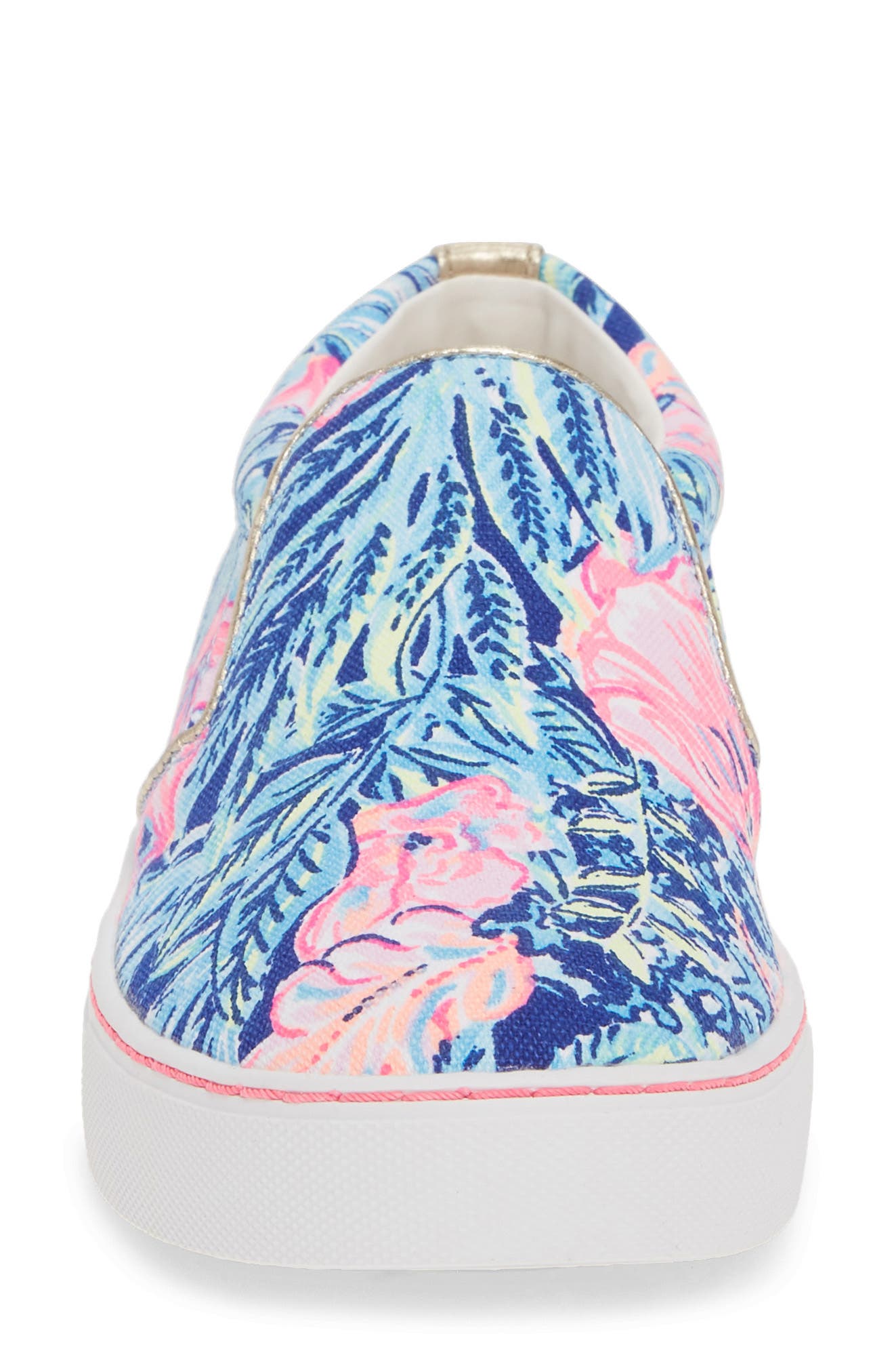 Julie Sneaker, Alternate, color, LAPIS BLOOMS PRINT