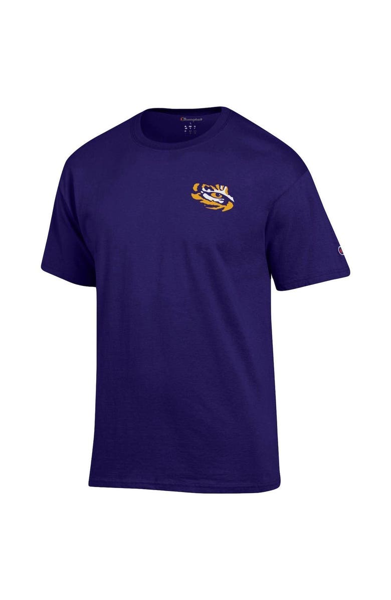 Champion Men's Champion Purple LSU Tigers Stack 2-Hit T-Shirt, Alternate, color, 