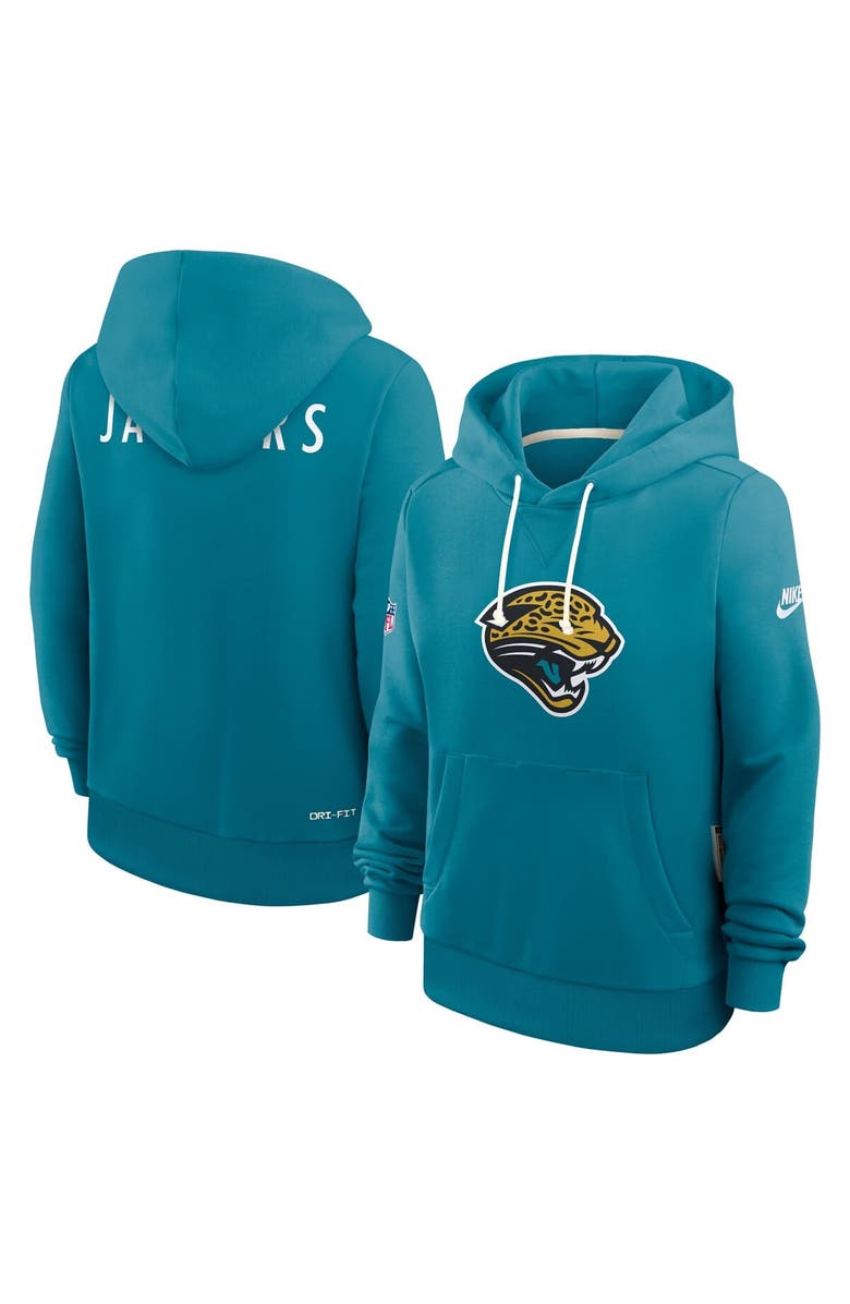 Nike Women's Nike Teal Jacksonville Jaguars Sideline Standard Issue Throwback Dri-FIT Hoodie, Alternate, color, Teal