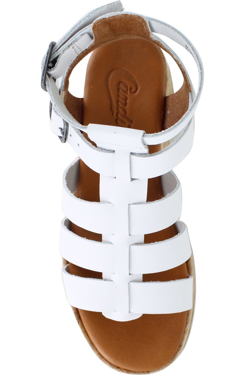 Candie's Moramy Ankle Strap Platform Sandal, Alternate, color, White