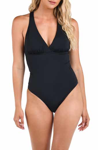 La Blanca Island Goddess Cross Back One-Piece Swimsuit