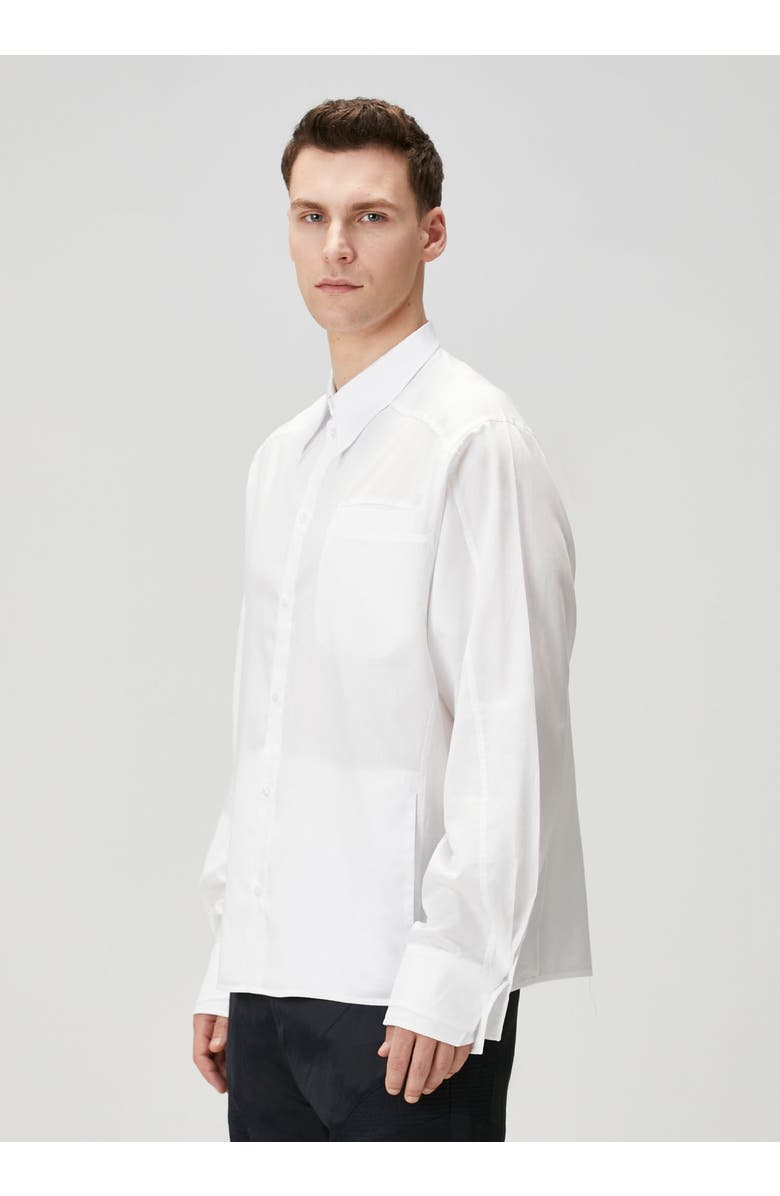 PCFG Pure Cotton Woven Shirt With Double Cuff, Alternate, color, White