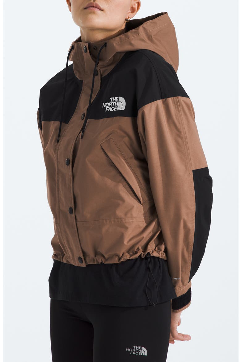 Reign On Water Repellent Hooded Jacket, Alternate, color, LATTE/ TNF BLACK