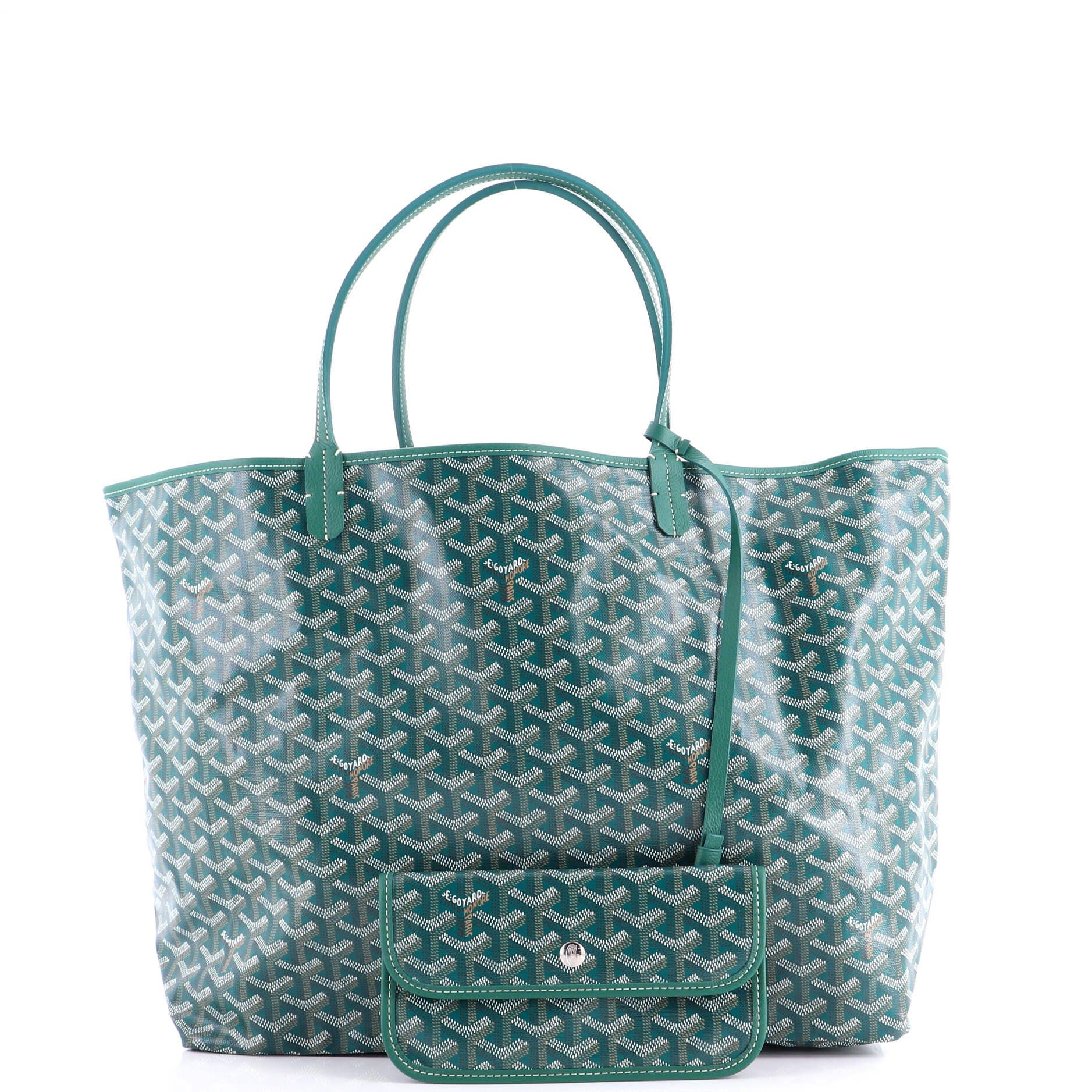 Pre-Owned Goyard Saint Louis Tote Coated Canvas GM, Alternate, color, Green