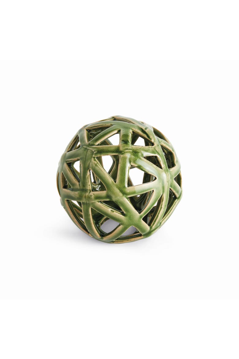 Alicia Medium Green Clay Orb, Main, color, Green