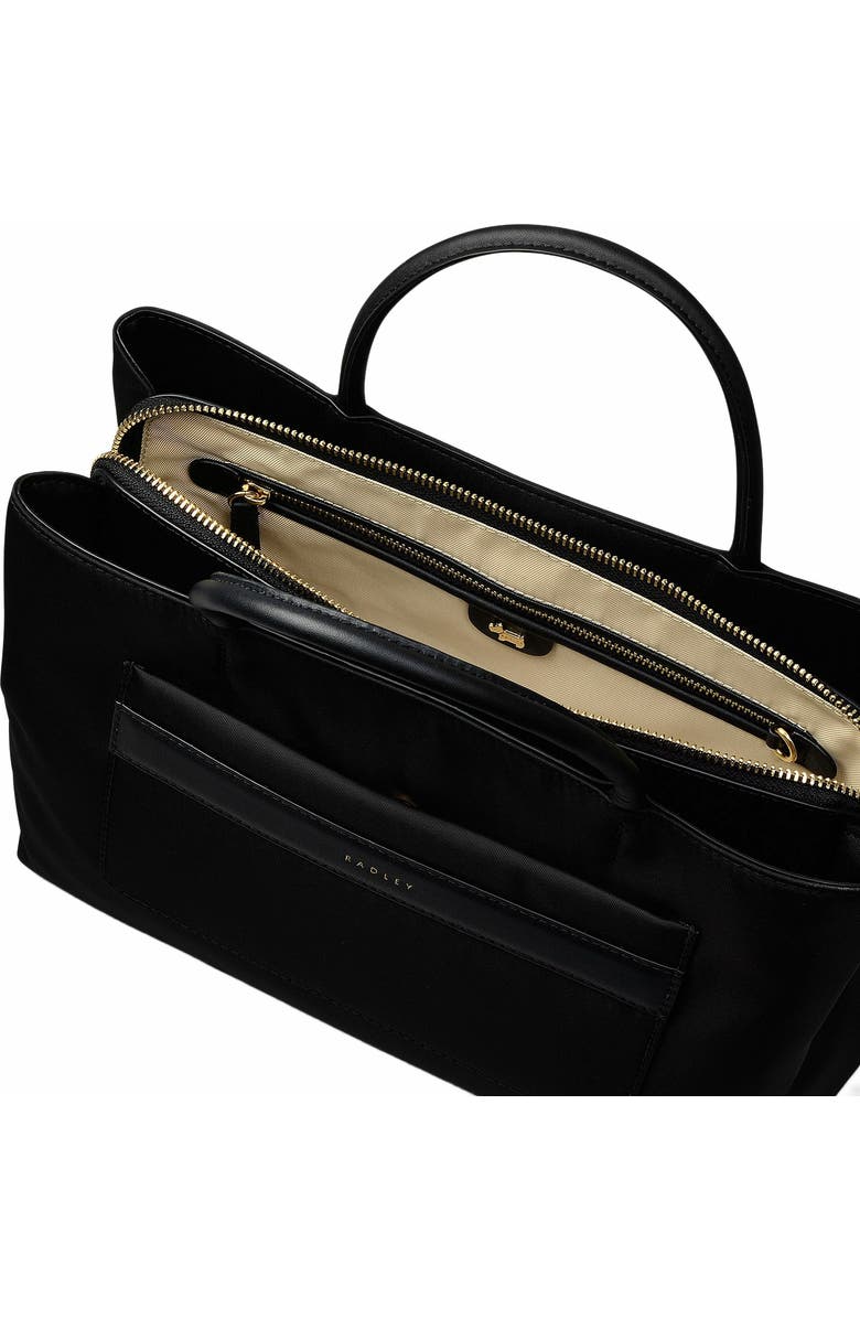 Radley Holland Park Medium Ziptop Satchel Bag, Alternate, color, Black