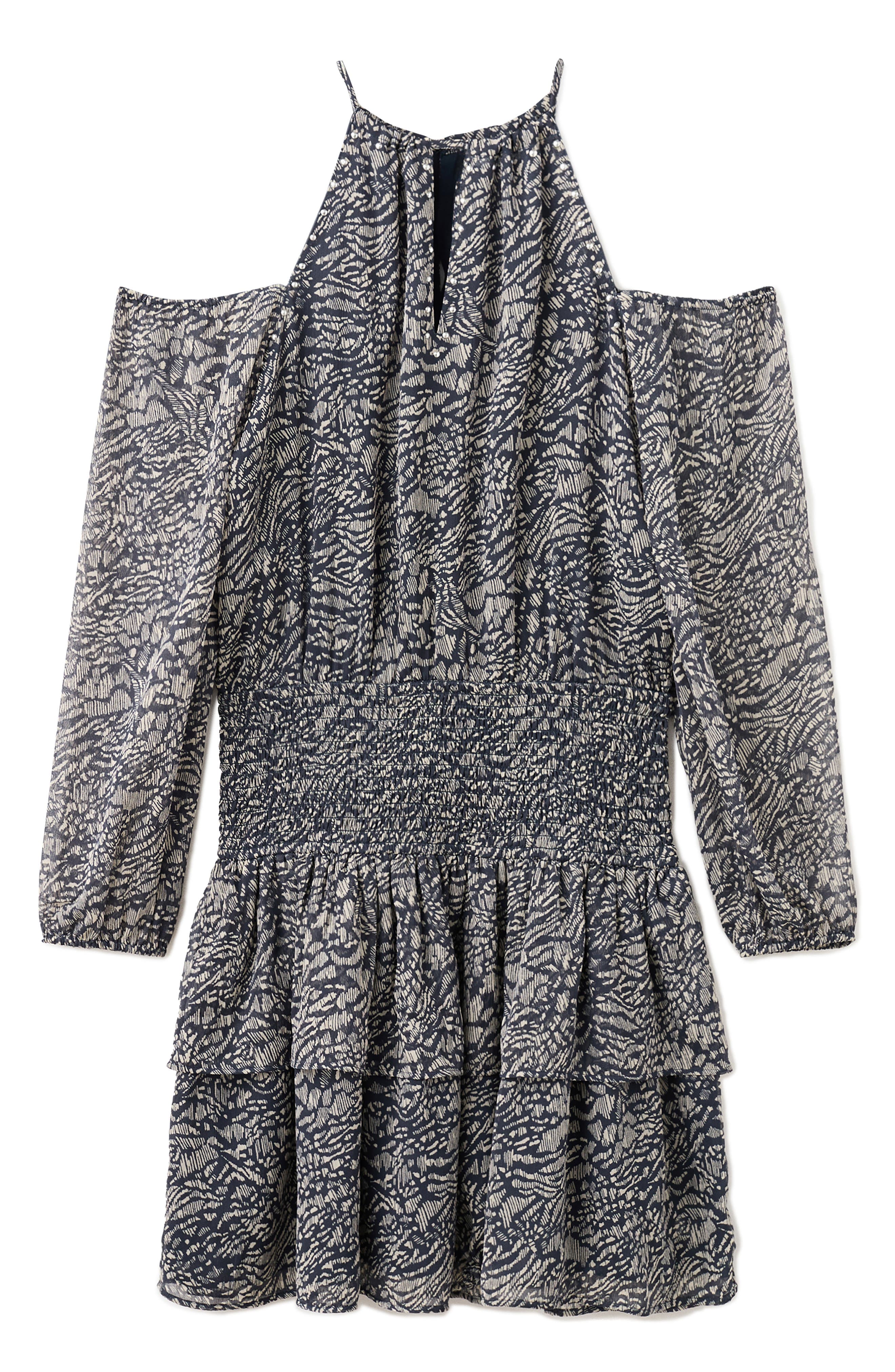 Long Sleeve Cold Shoulder Minidress - image 2