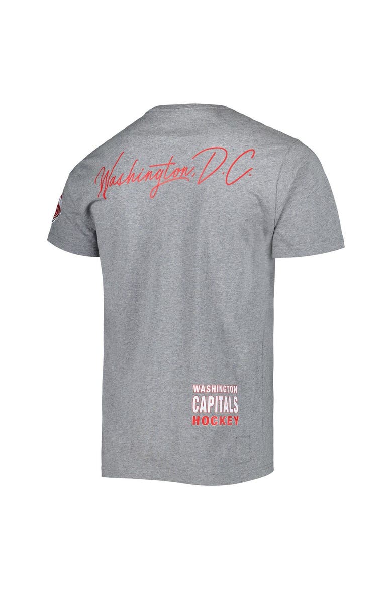 Men's Mitchell & Ness Heather Gray Washington Capitals City Collection T-Shirt, Alternate, color, Heather Gray