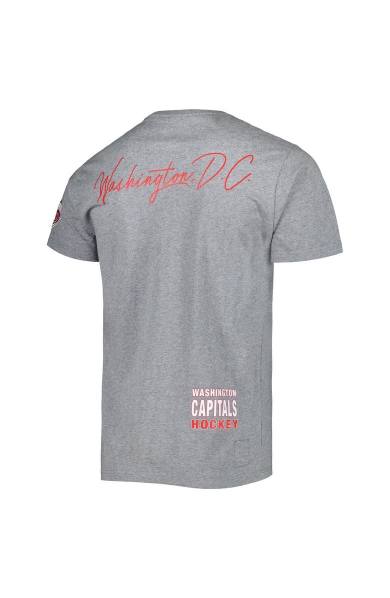 Mitchell & Ness Men's Mitchell & Ness Heather Gray Washington Capitals City Collection T-Shirt, Alternate, color, Heather Gray