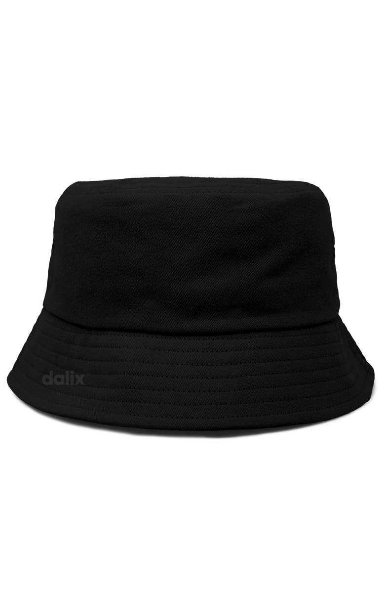 Dalix Bow Bucket Hat, Alternate, color, Black
