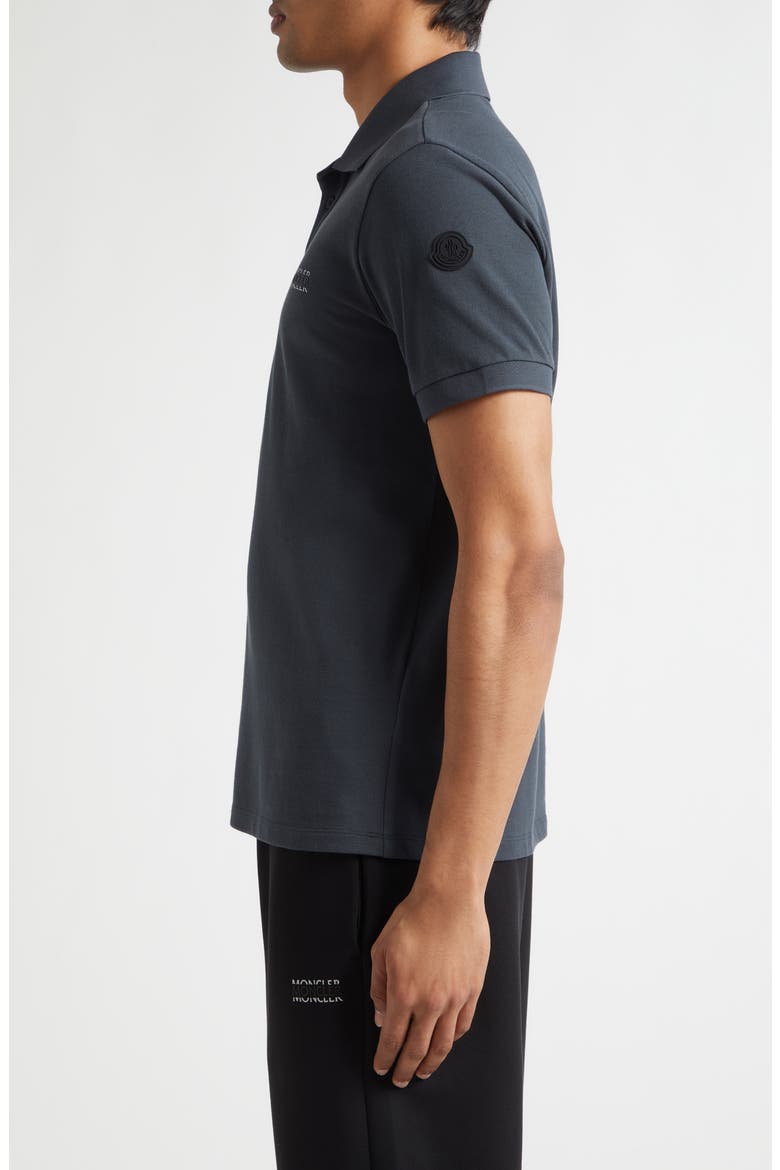 Logo Cotton Polo, Alternate, color, ANCHOR GRAY