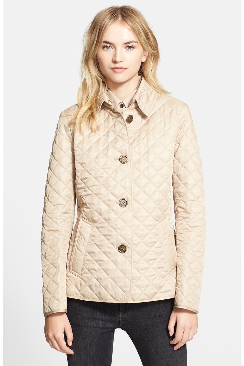 'Copford' Quilted Jacket, Main, color, NEW CHINO