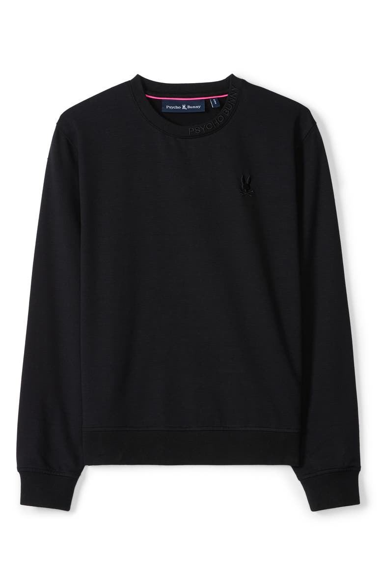 Psycho Bunny Kids' Duke Embroidered Sweatshirt, Main, color, Black