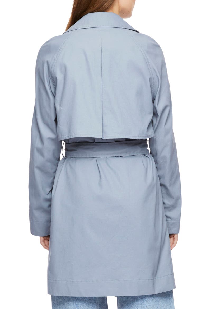 Cotton Twill Trench Coat, Alternate, color, DUSTY BLUE