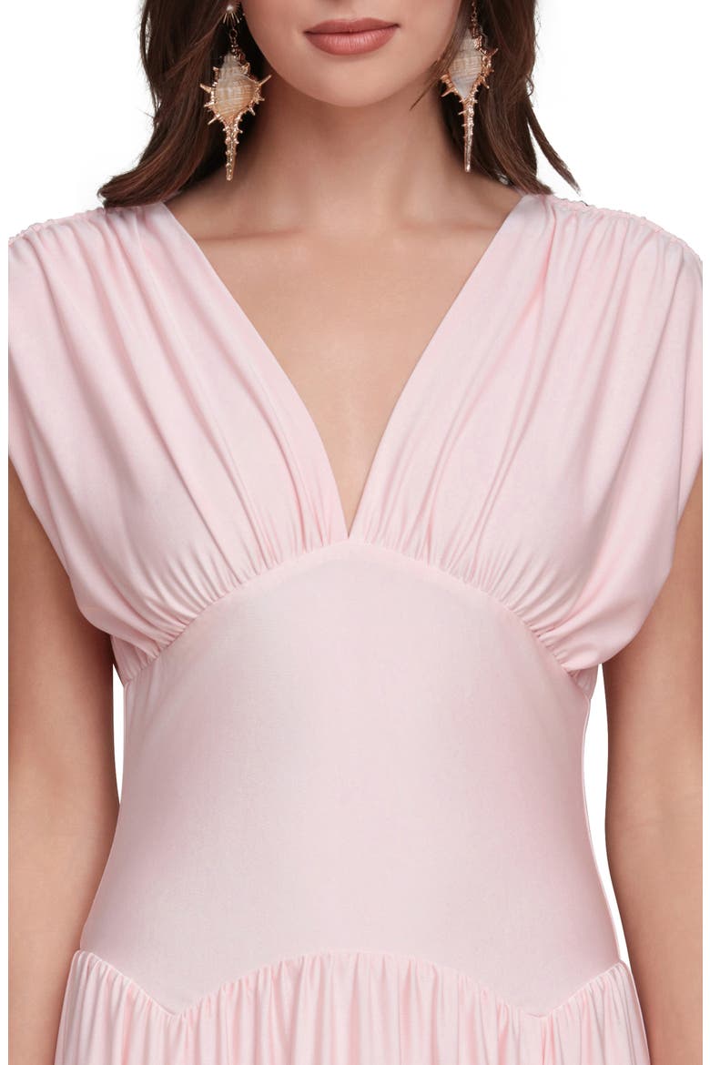Shirred Maxi Dress, Alternate, color, BABY PINK