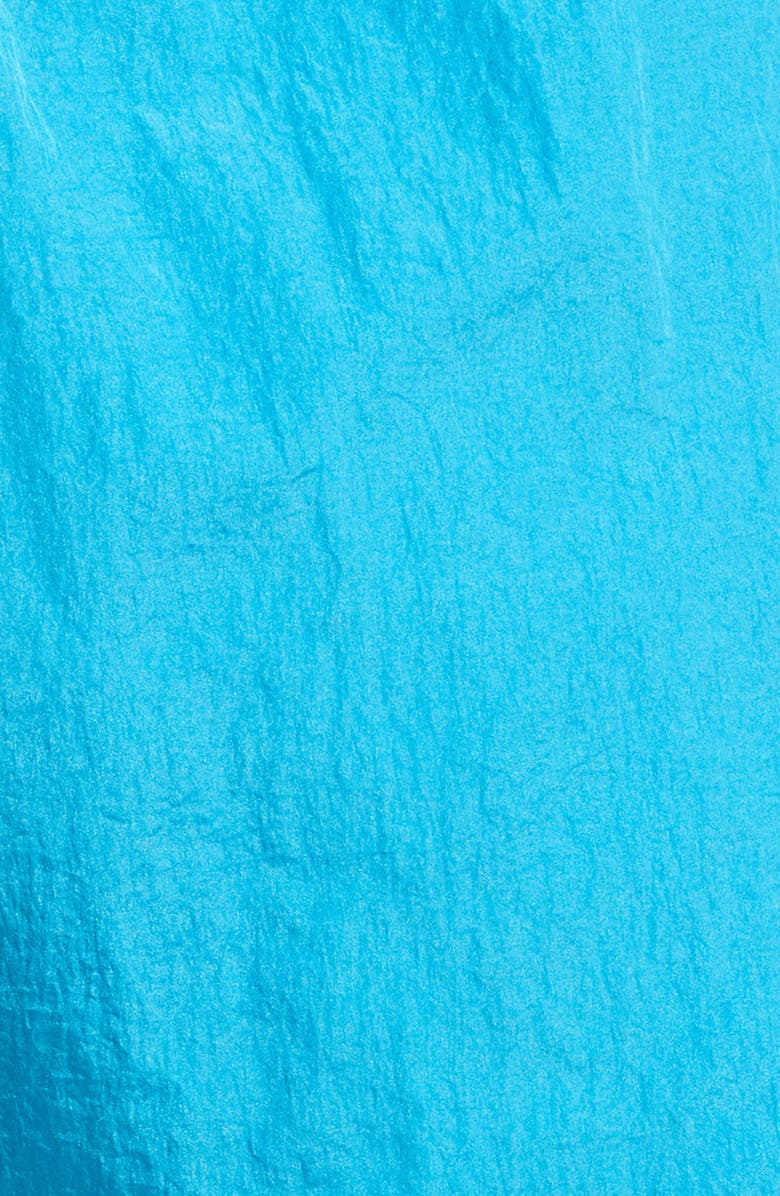 Open Edit Crinkled Nylon Swim Trunks, Alternate, color, Blue Danube