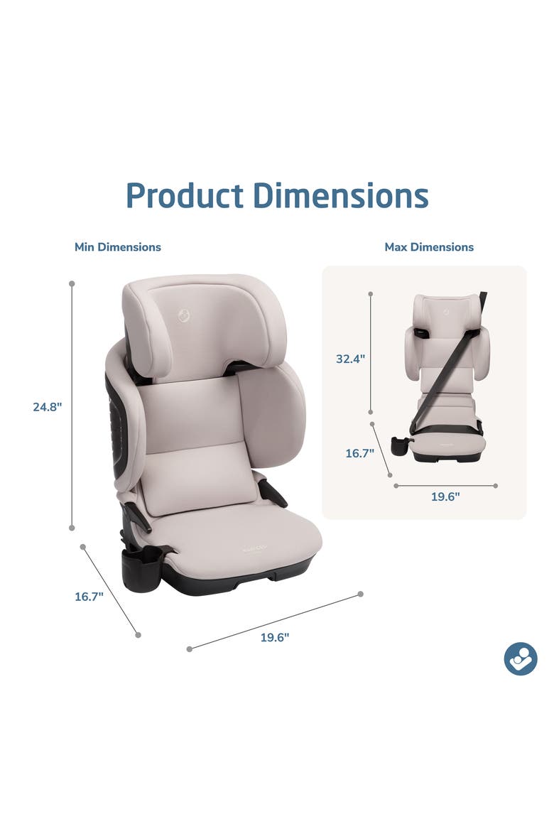 Tanza Folding Belt Positioned Booster Car Seat, Alternate, color, SEA DRIFT