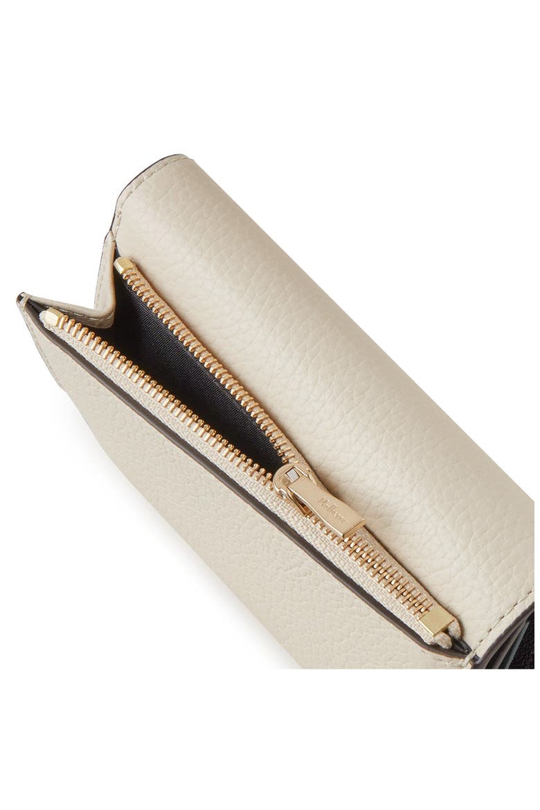Continental Leather Trifold Wallet, Alternate, color, CHALK