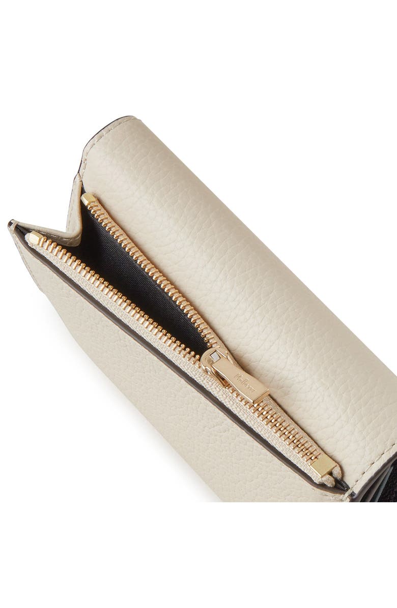 Mulberry Continental Leather Trifold Wallet, Alternate, color, Chalk