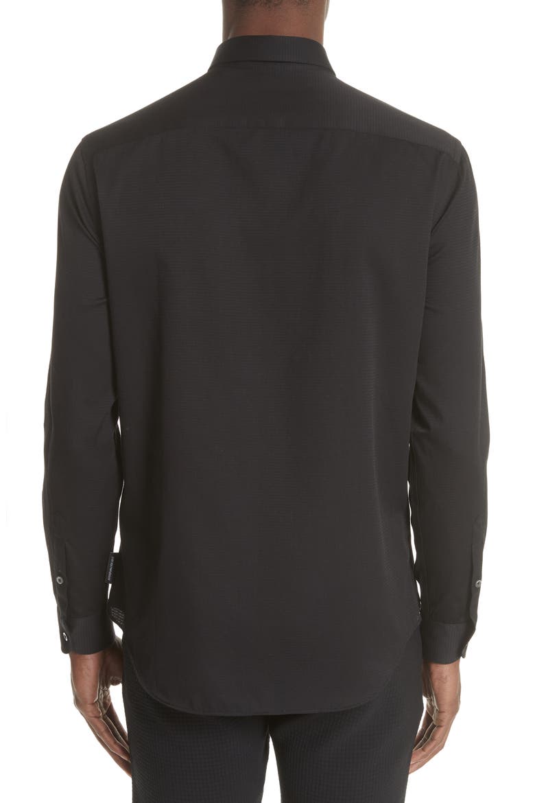Slim Fit Solid Shirt, Alternate, color, ARMANI