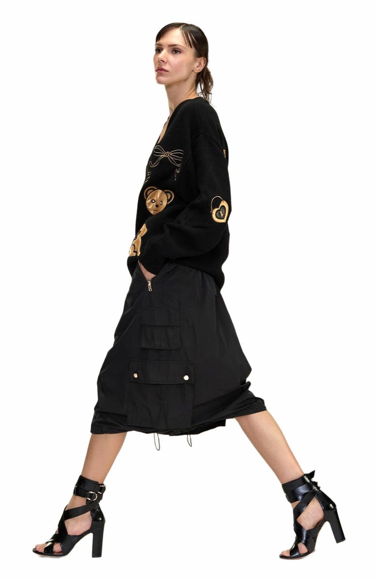 Cynthia Rowley Playful Patchwork Cardigan, Main, color, 