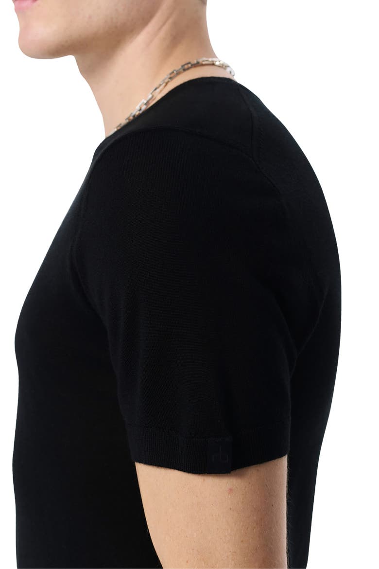Aulton Wool Blend T-Shirt, Alternate, color, BLACK