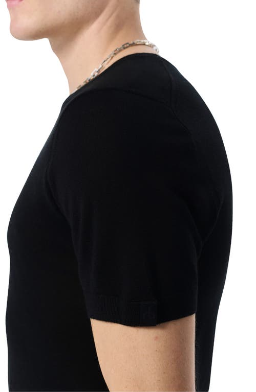 Rag & Bone Aulton Wool Blend T-shirt In Black