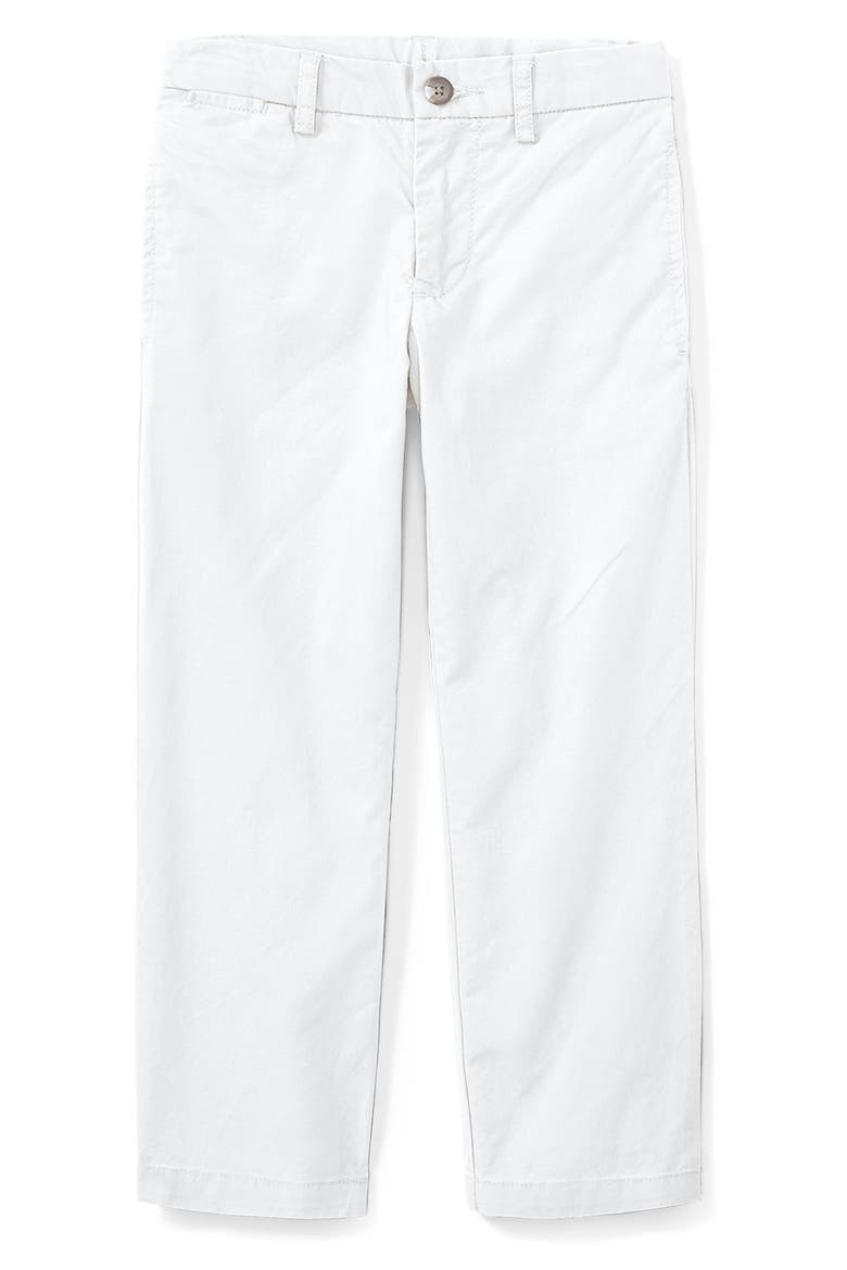 Kids' Preppy Stretch Twill Pants, Main, color, WHITE