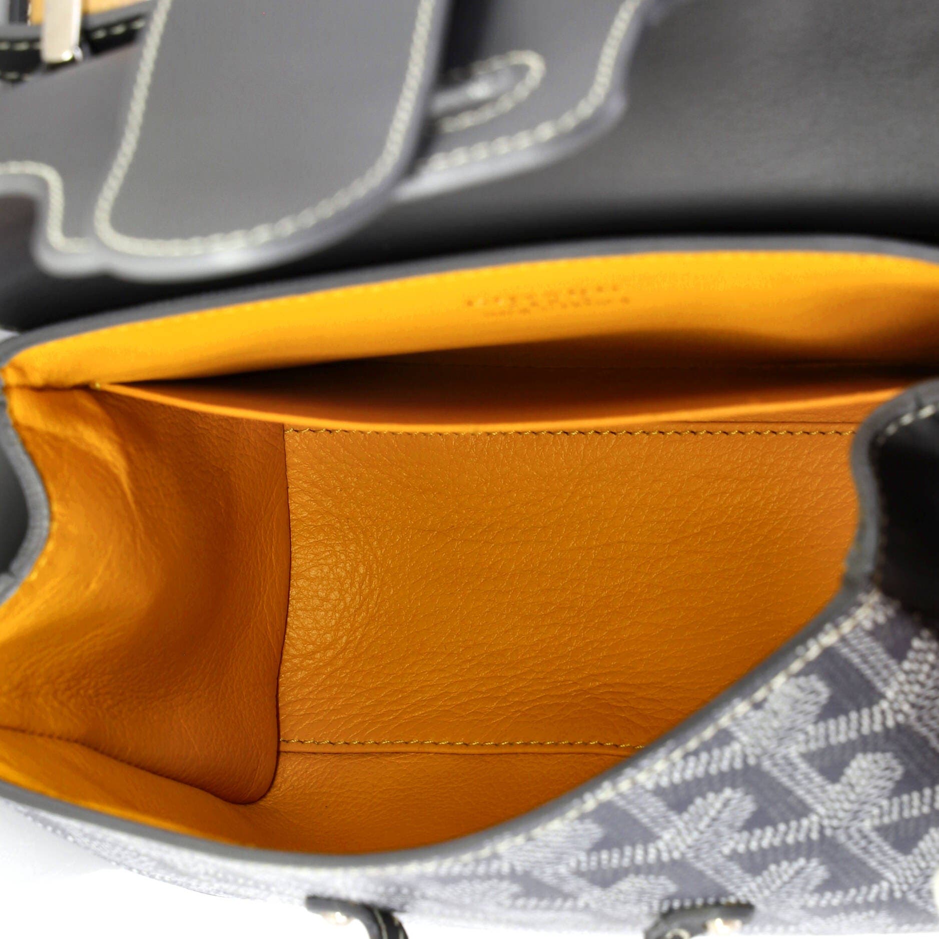 Saigon Top Handle Bag Coated Canvas with Leather Mini, Alternate, color, Grey