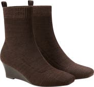 VIVAIA Margot Wedge Bootie Square-Toe Water-Repellent Boots