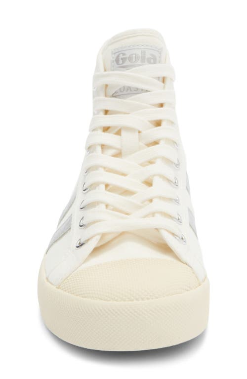 Gola Coaster Flame High Top Sneaker In White