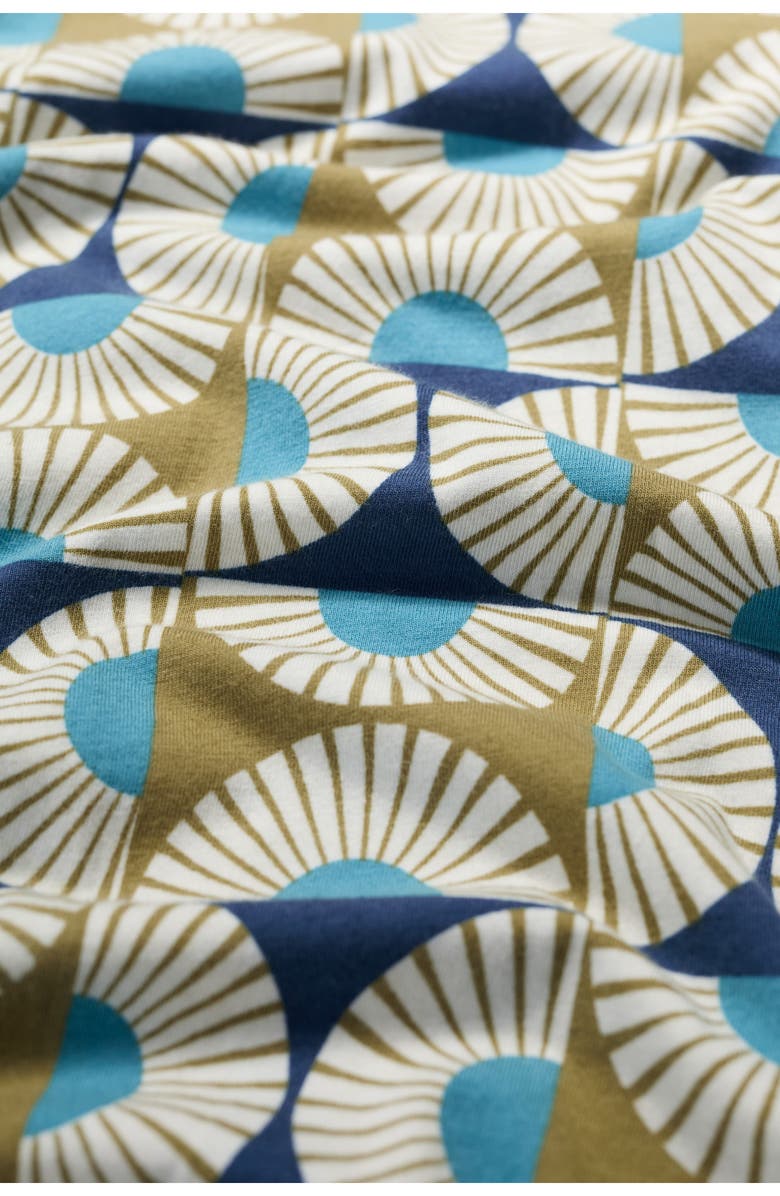 Seasalt Cornwall Pier View Jersey Fit & Flare Dress, Alternate, color, Sun Geo Poseidon