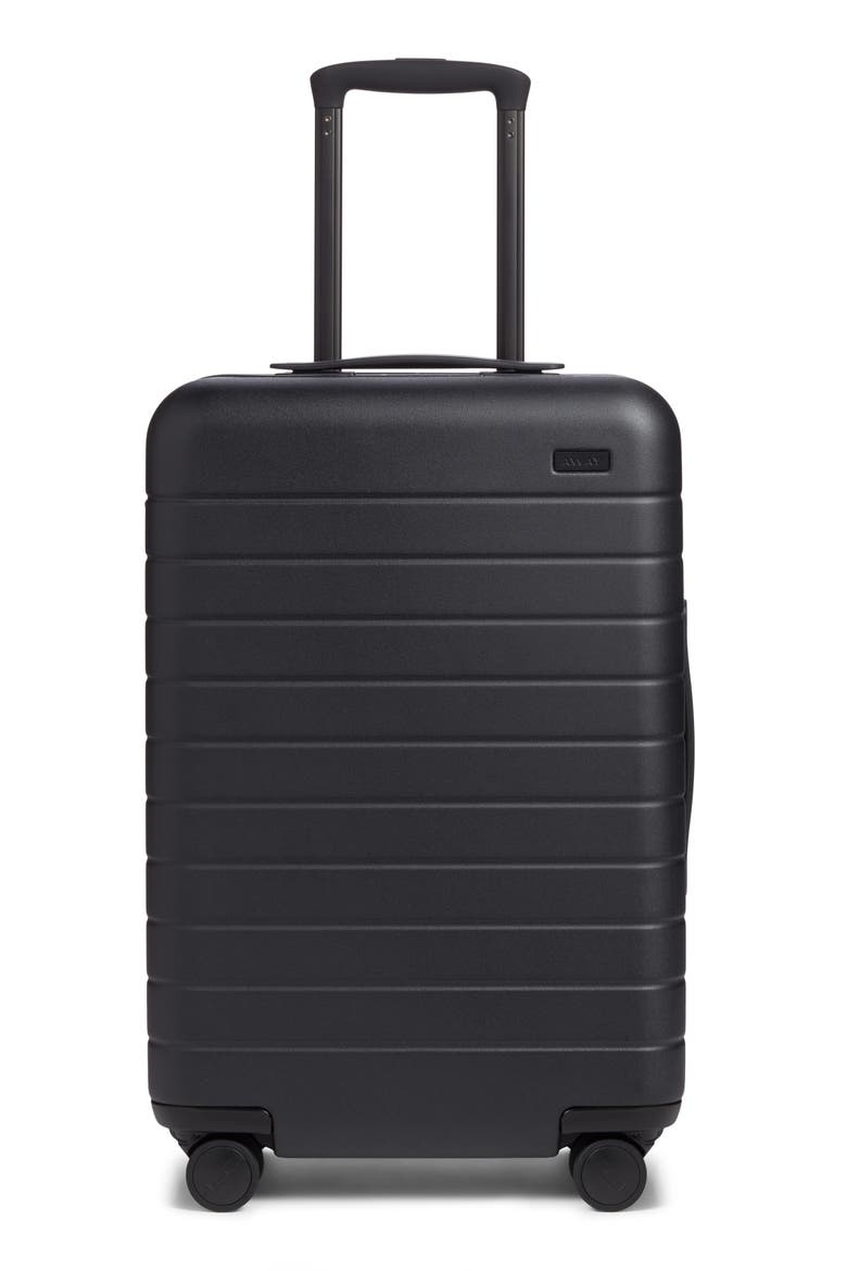 The Bigger Carry-On Hard Shell Suitcase (Nordstrom Exclusive), Main, color, BLACK/ MULTI