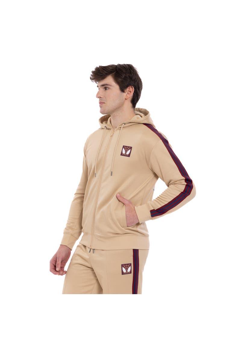 Spider-Man Zip-Up Hooded Sweatshirt, Alternate, color, Tan Spider Man
