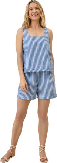 トップス CaBaN SQUARE TANK 39022102013 Pact Canopy Linen Square Neck Tank Made with Organic Cotton