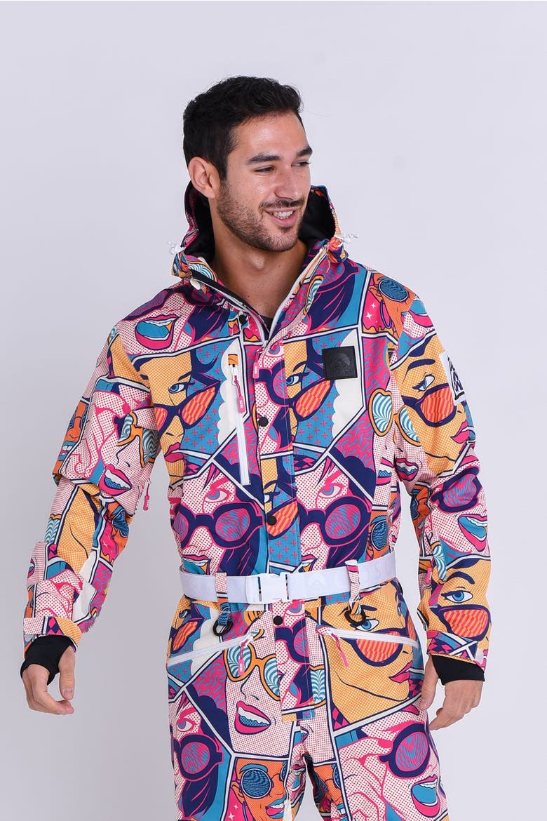 Comic Book Candy Ski Suit - Mens, Alternate, color, multi-colour