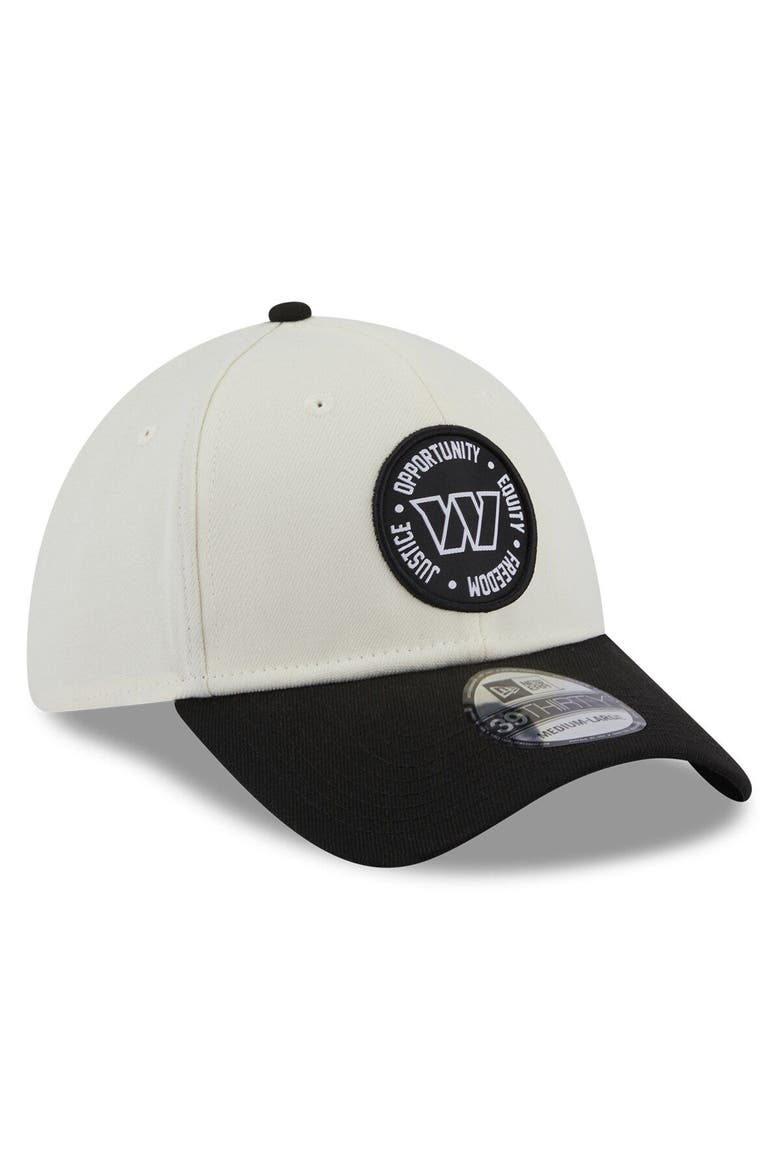 Men's New Era Cream/Black Washington Commanders 2022 Inspire Change  39THIRTY Flex Hat, Alternate, color, Cream