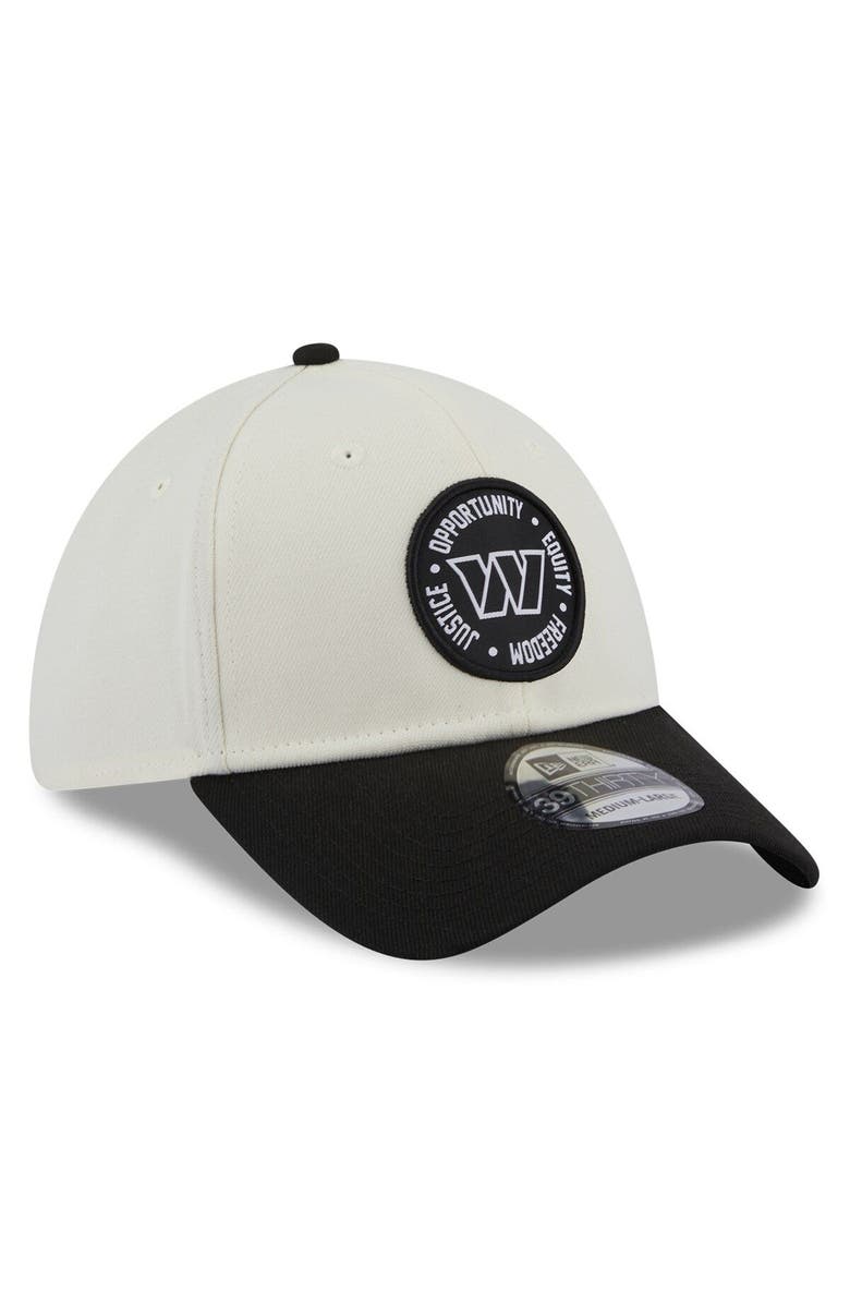 New Era Men's New Era Cream/Black Washington Commanders 2022 Inspire Change 39THIRTY Flex Hat, Alternate, color,