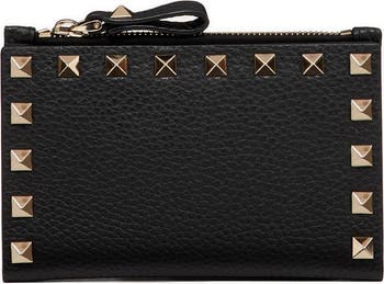 ★人気★ Valentino Rockstud Card Holder with Zipper Black Valentino Garavani Rockstud Zip Coin & Card Pouch | Nordstrom
