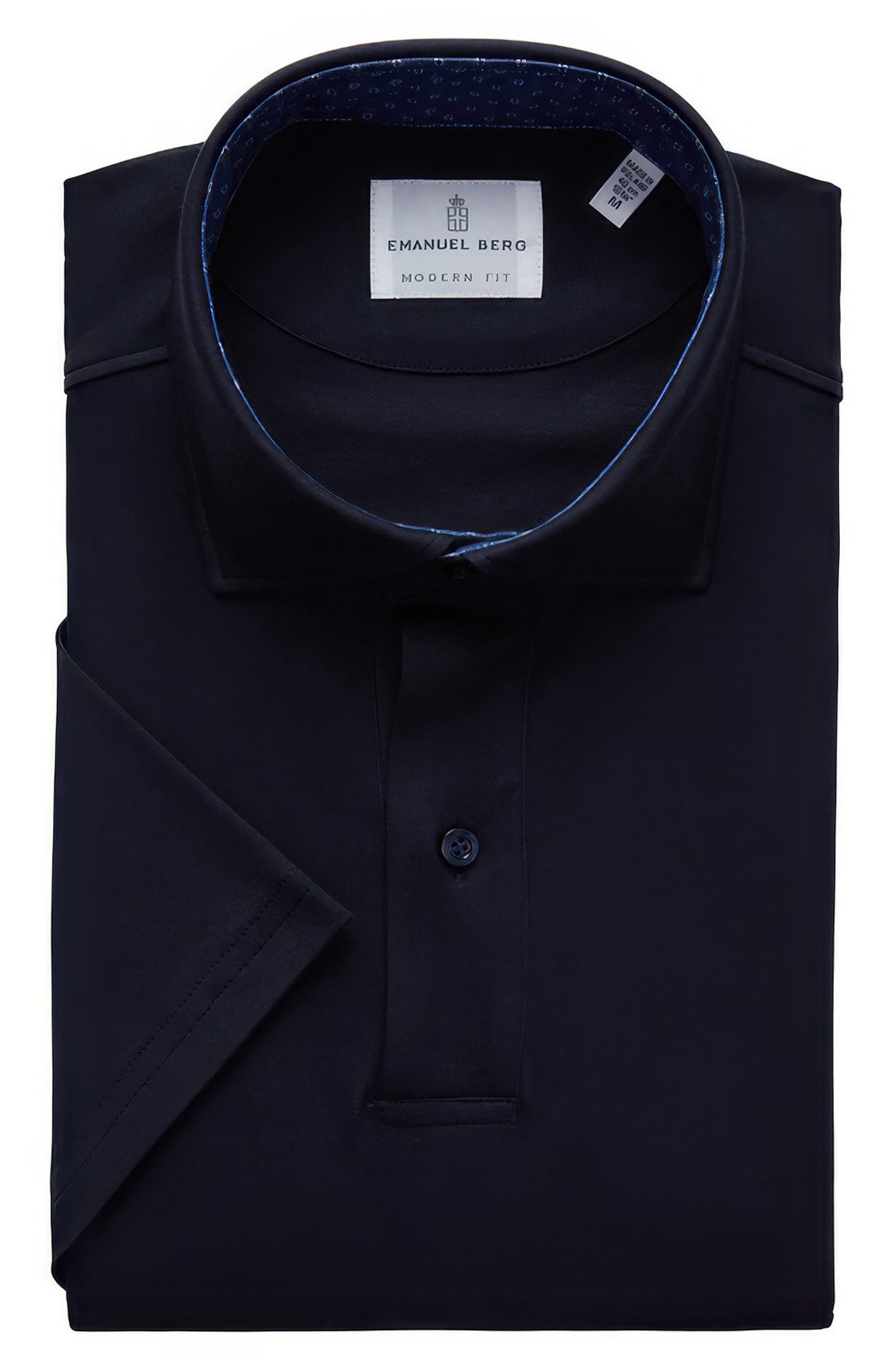 Emanuel Berg Modern Fit 4 Flex Short Sleeve Stretch Knit Polo Shirt