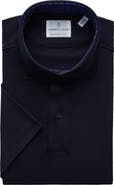 Emanuel Berg Modern Fit 4 Flex Short Sleeve Stretch Knit Polo Shirt
