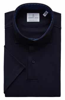 Emanuel Berg Modern Fit 4 Flex Short Sleeve Stretch Knit Polo Shirt