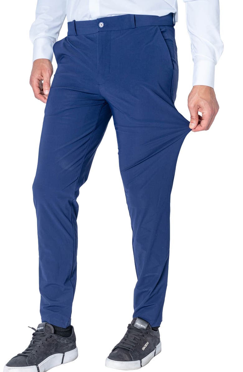Maceoo Orbita Slim Fit Pants, Alternate, color, Blue